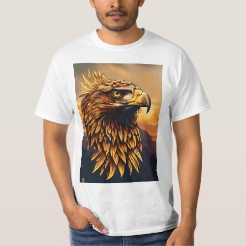 Soaring Majesty Eagle Printed T_Shirt T_Shirt