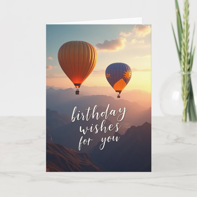 Soaring Mountain Birthday Card (Front)