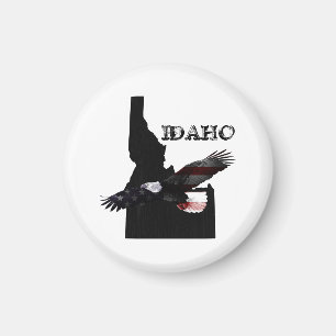 SOARING PATRIOT EAGLE IDAHO MAGNET