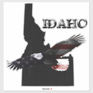 SOARING PATRIOT EAGLE IDAHO STICKER