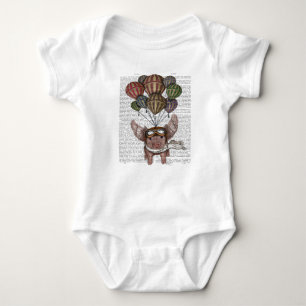Soaring Pig Baby Bodysuit