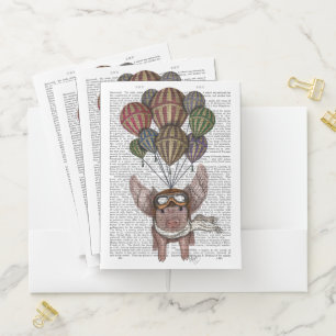 Soaring Pig Pocket Folder