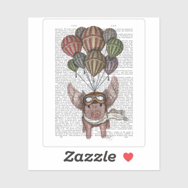 Soaring Pig Sticker (Sheet)