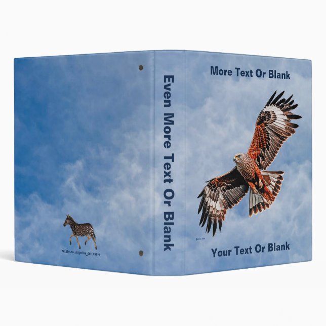 Soaring Red Kite 3 Ring Binder (Background)