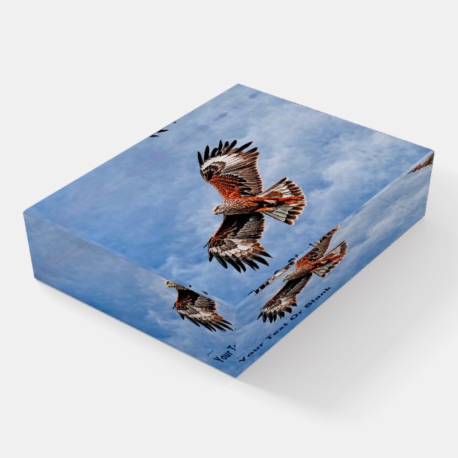 Soaring Red Kite Paperweight (Angled)