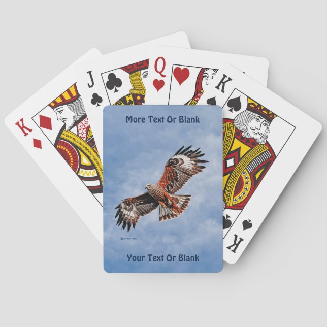 Soaring Red Kite Poker Cards (Back)