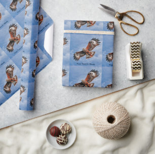 Soaring Red Kite Wrapping Paper