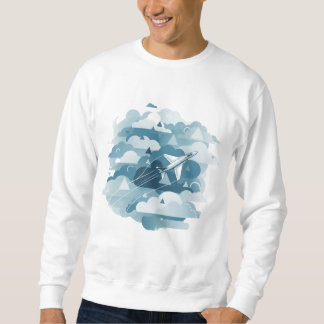 Soaring Serenity – Aviation & Airplane Enthusiast Sweatshirt