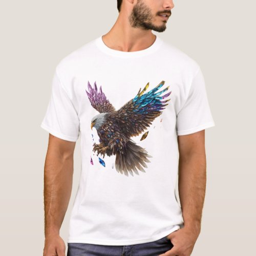Soaring Spirit Crystal Eagle T_Shirt