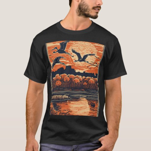 Soaring swan T_Shirt