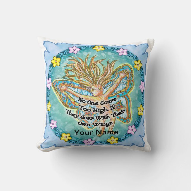 Soaring Throw Pillow (Front)