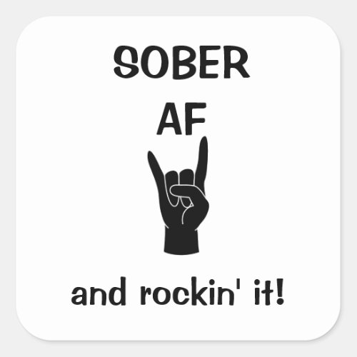 Sober AF Stickers Addiction Recovery Stickers