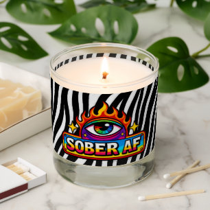 Sober AF Zebra Skin - Scented Candle