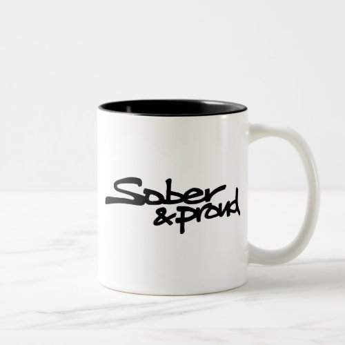 Sober and Proud Graffiti Coffee Mug