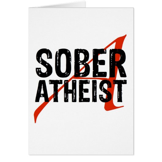 Sober Atheist Cards (Front)