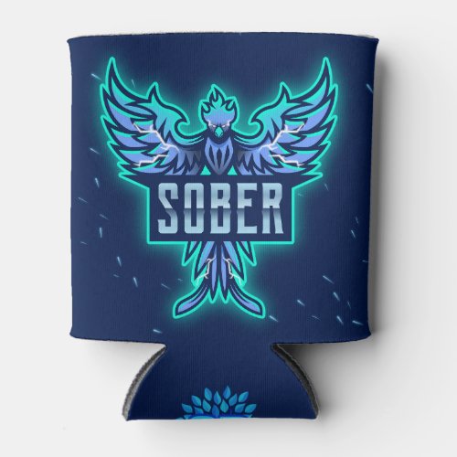 Sober Blue Can Cooler