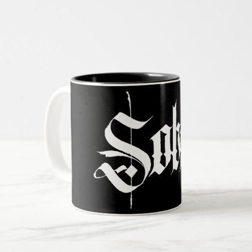 Sober Calligraphy Coffee Mug