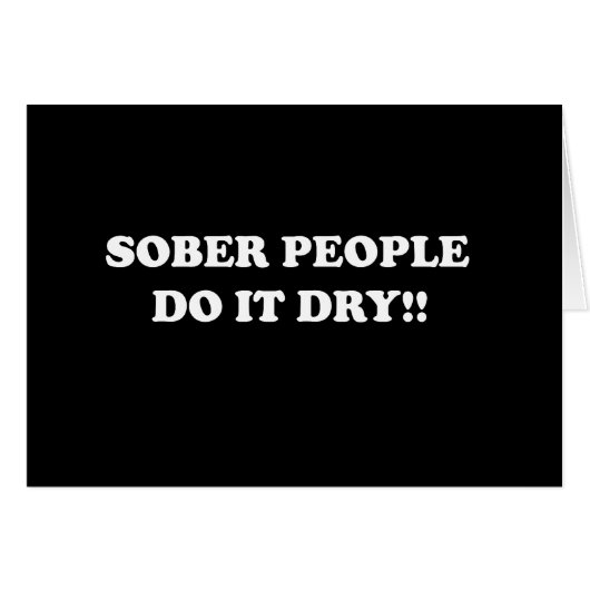 sober cards (Front Horizontal)