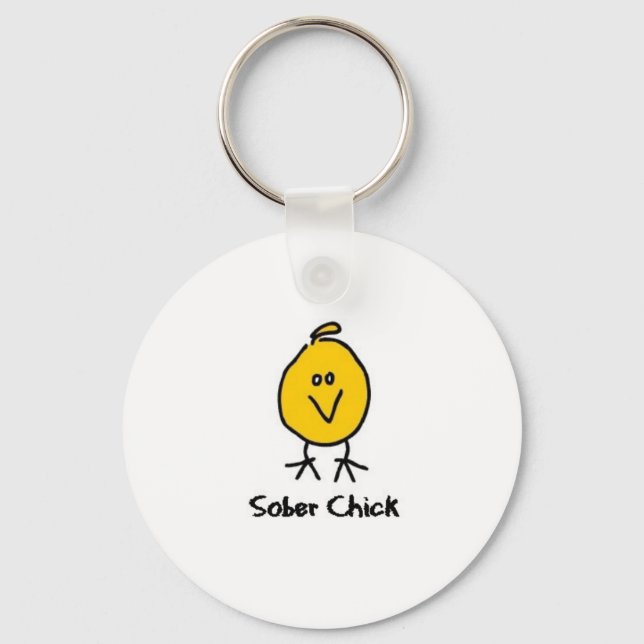 Sober Chick Keychain (Front)