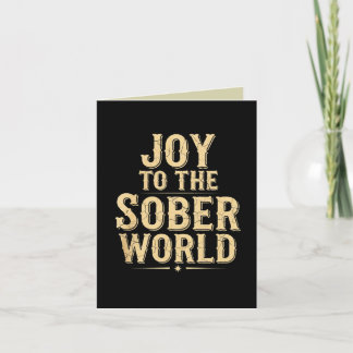 Sober christmas holiday card