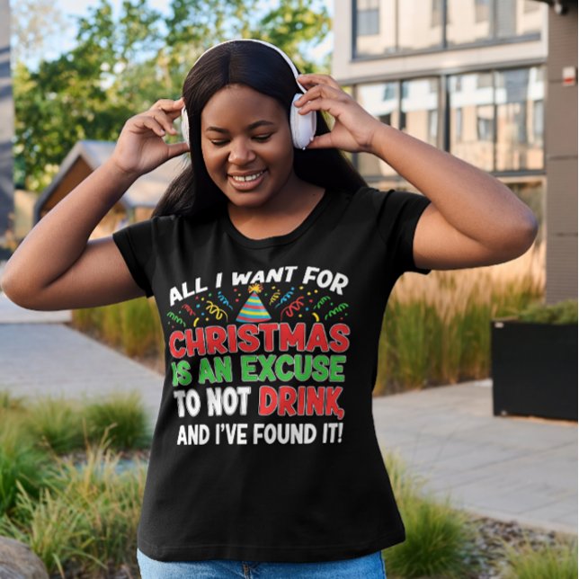 Sober christmas womens T-Shirt (Creator Uploaded)