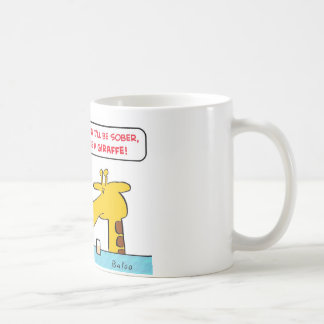 sober giraffe coffee mug