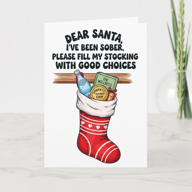 Sober Holiday Card (Front)