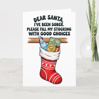 Sober Holiday Card