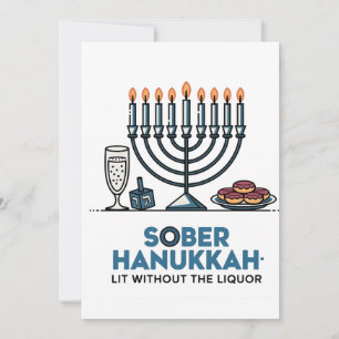Sober Jew Hanukkah Lit Without The Liquor Jewish  Invitation