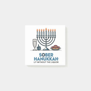 Sober Jew Hanukkah Lit Without The Liquor Jewish  Post-it Notes