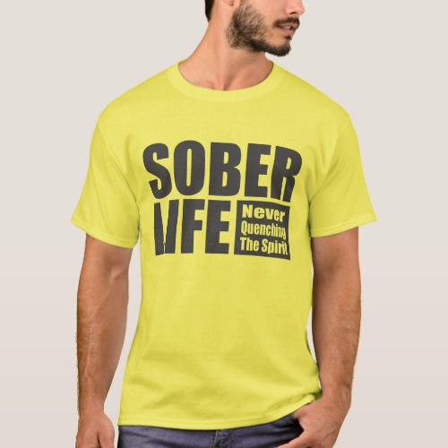 Sober Life_ Blue T_Shirt