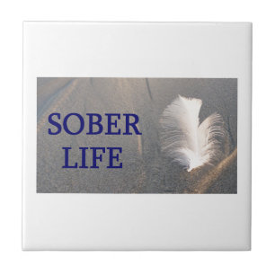 Sober life Feather Tile
