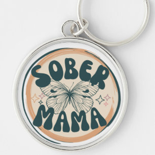 Sober mom keychain