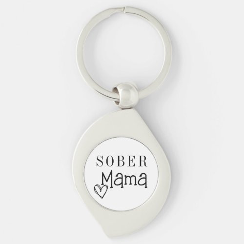 Sober Mom Keychain Addiction Recovery  Keychain