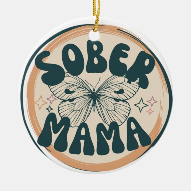 Sober mom ornaments (Front)