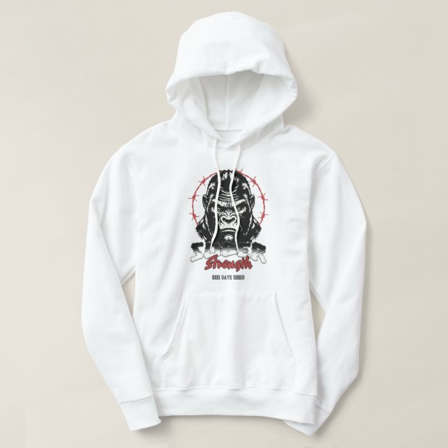 Sober Nice Feel Good Fleece Cozy Hoodie (Design Front)