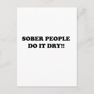 Sober Postcard