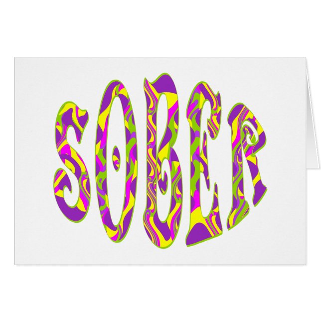 SOBER  Retro 60’s Art Psychedelic (Front Horizontal)