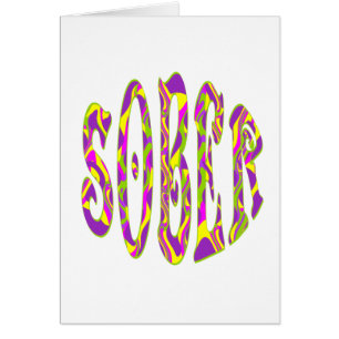 SOBER Retro 60’s Art Psychedelic Cards
