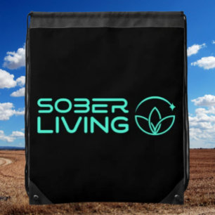 Sober & Shining – Lotus Power Drawstring Backpack