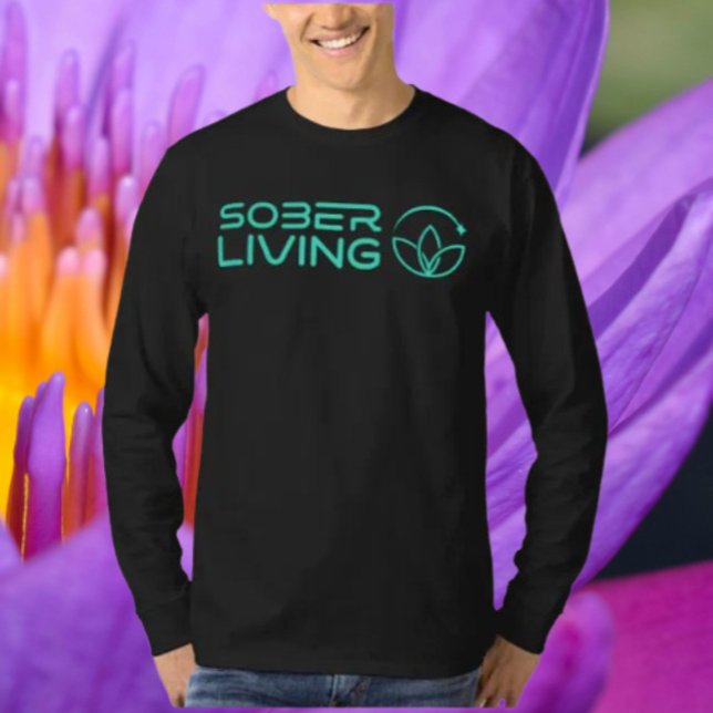 Sober & Shining – Lotus Power Long Sleeve T-Shirt (Creator Uploaded)