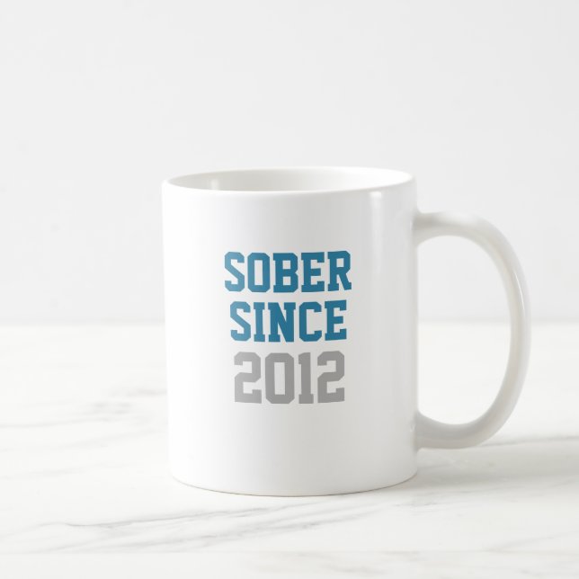 Sober Since Year Coffee Mug (Right)