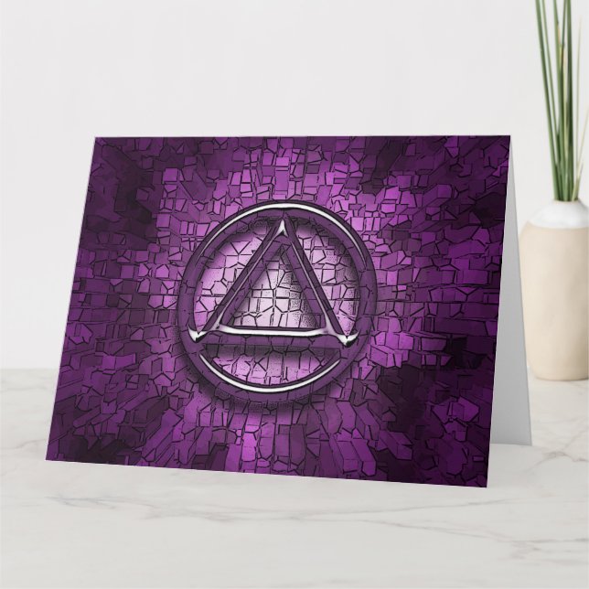 Sober Sobriety Recovery Greeting Card (Front)