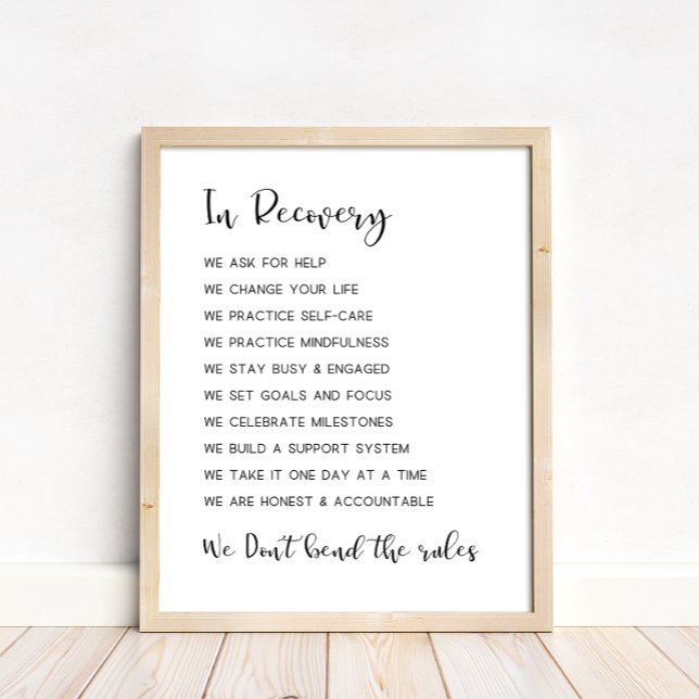 Sober Support, Addiction Recovery Poster (Creator Uploaded)