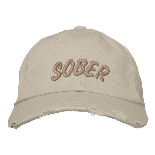 SoberCap Embroidered Baseball Hat (Front)