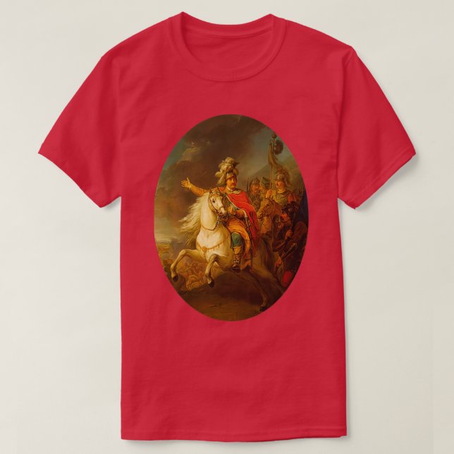Sobieski at the Battle of Vienna by Bacciarelli Ma T-Shirt (Design Front)