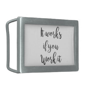 Sobriety 12 step recovery quote gift clean sober rectangular belt buckle