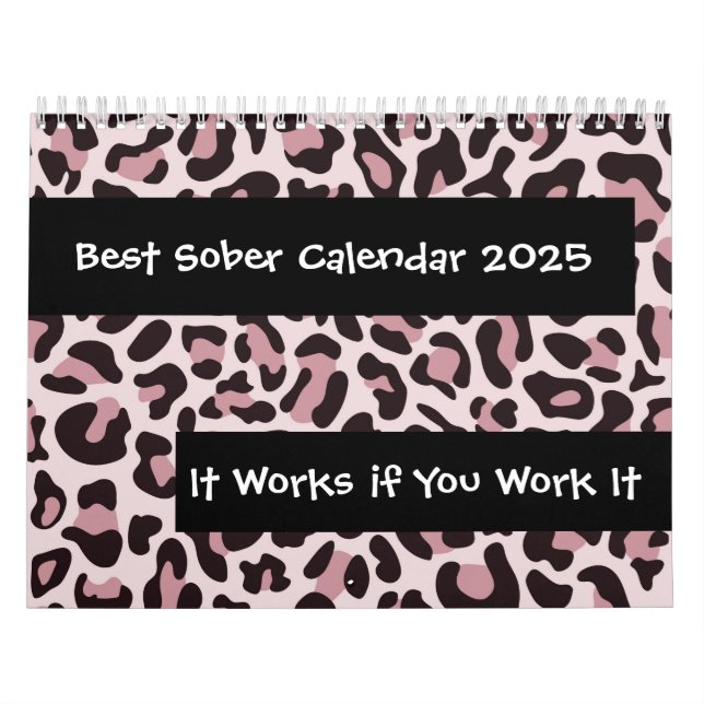 Sobriety 12 Steps Clean & Sober 2025 Calendar (Cover)