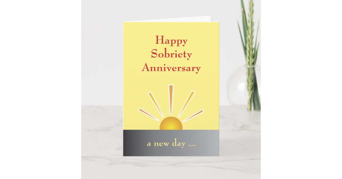 Sobriety Anniversary Card | Zazzle