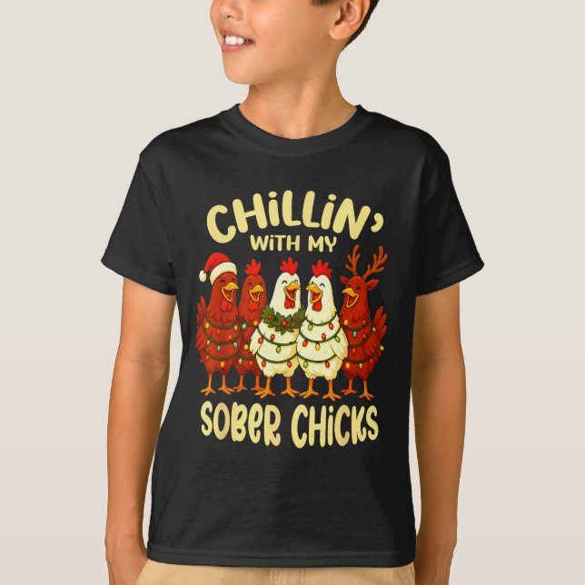 Sobriety Anniversary Recovery Funny Sober Chicks  T-Shirt (Front)